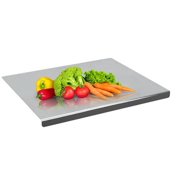 Stainless Steel Chopping Board Fruit Vegetable Meat Fish Cutting Non Slip| Rust Proof Easy to use 304 Grade Large Counter Top Big Size Heavy Duty Platform.