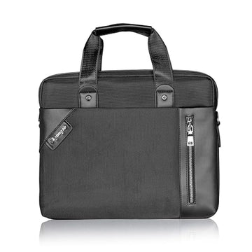 Professional Laptop Bag for Men, 15.6 inch Faux Leather Durable Office Use Laptop Briefcase Shoulder Sling Formal Executive Messenger Bags for Men