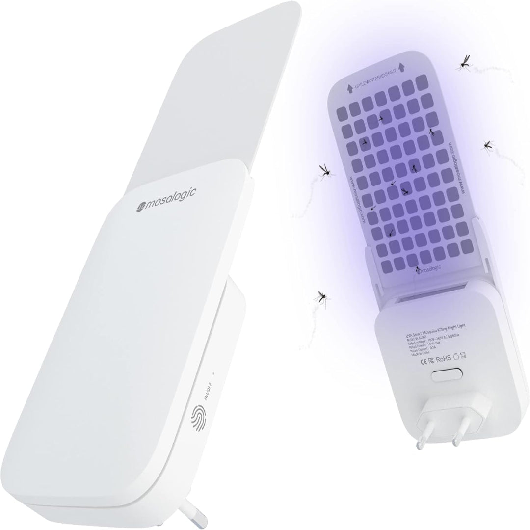 UVA Flying Insect Smart Trap – 1 Device + 10 Glue Pads | Limited Time Offer