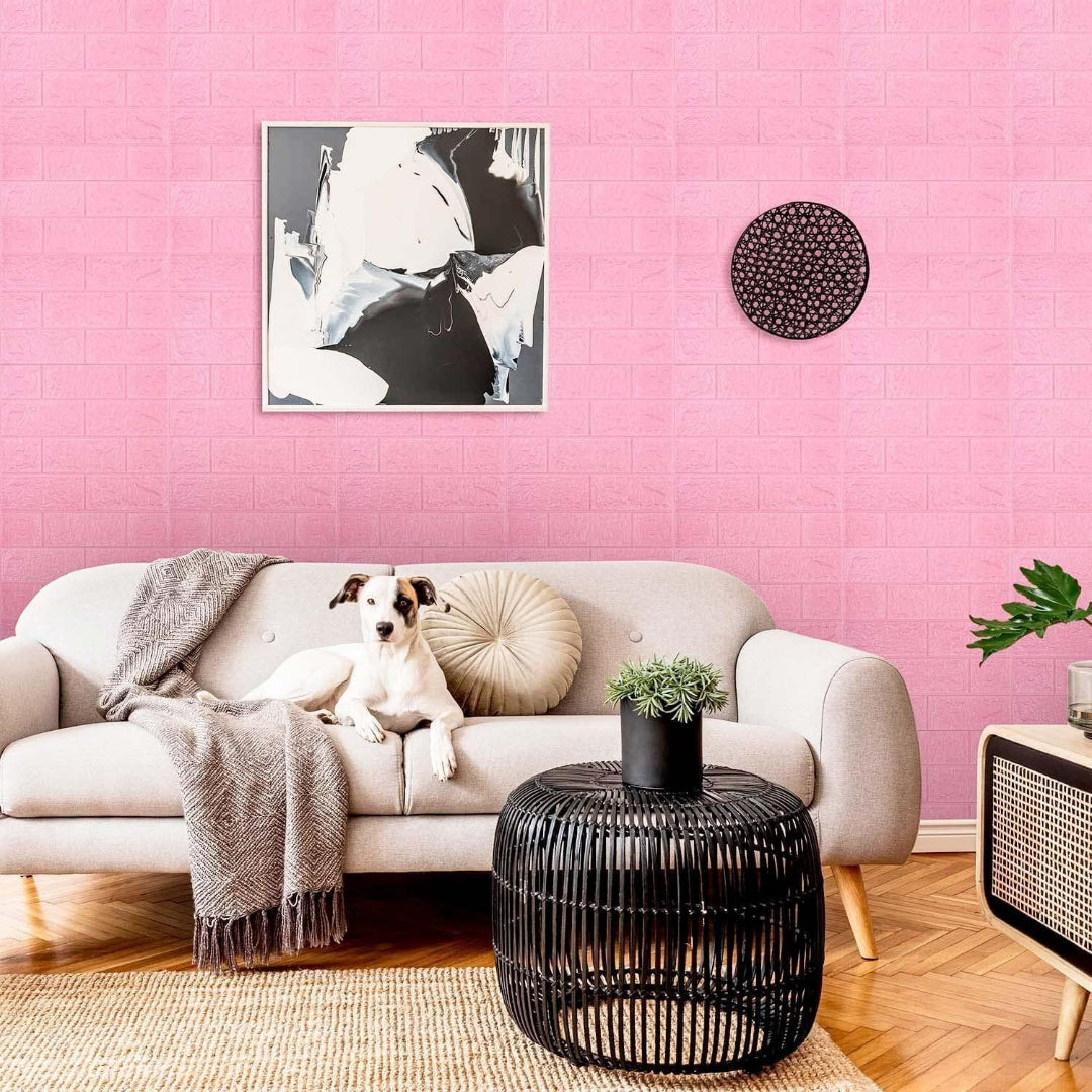 DIY 3D Wall Panels, Sound and Moisture Resistant Wall Stickers, Self-Adhesive PE Foam Wallpaper.