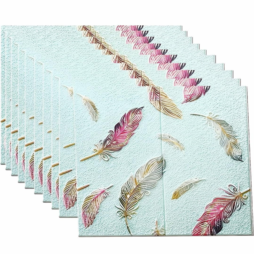 3D Design Brick Wallpaper - Self Adhesive PE Foam Panel Wall Stickers/DIY Wallpaper for Wall Decor, Bathroom, Living Room, and Home Art Decoration.