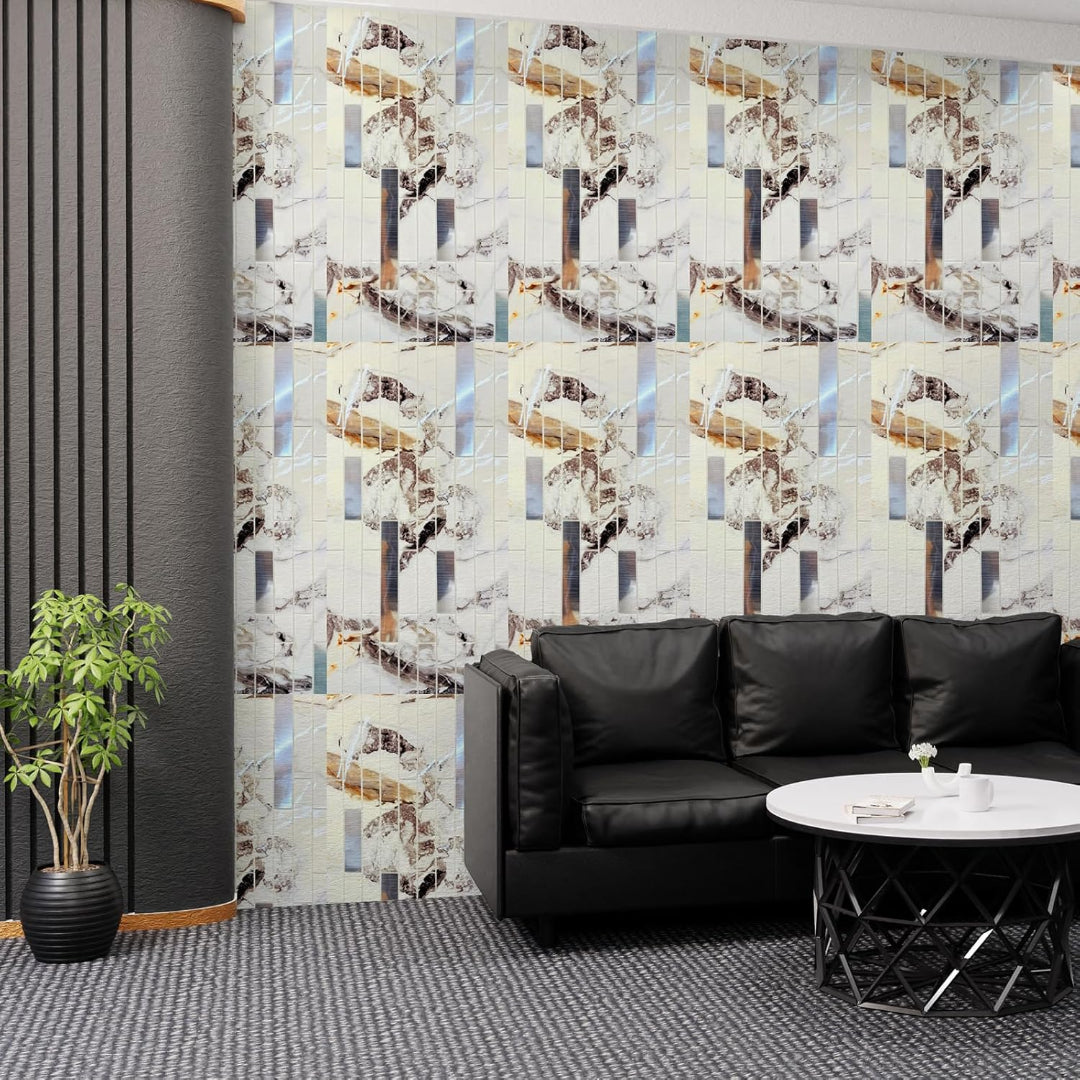 3D Brick PE Foam Stunning Wallpaper Striped, Panels Sticker, Easy Installation & Removal, for Home Hotel Living Room Bedroom Cafe Decor.