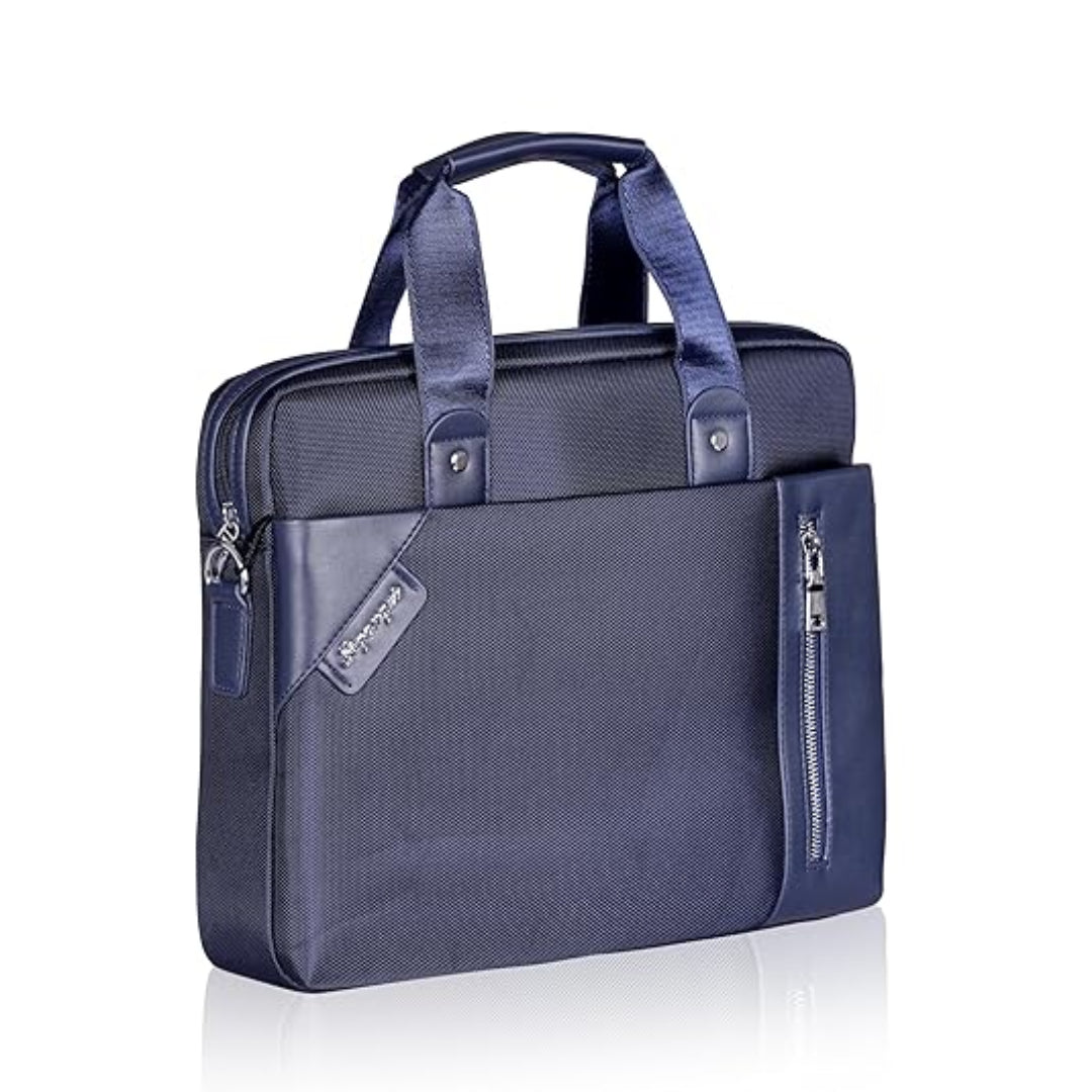 Professional Laptop Bag for Men, 15.6 inch Faux Leather Durable Office Use Laptop Briefcase Shoulder Sling Formal Executive Messenger Bags for Men.